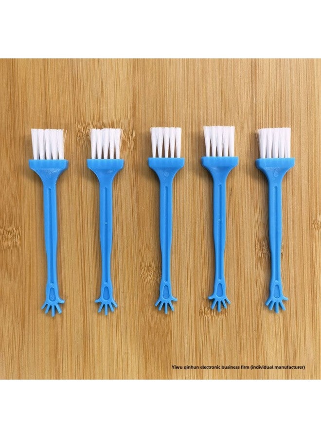 Loquat Source Supply Cleaning Brush Flat Rod Round Rod Fan Brush Five-finger Brush Large Head Brush Telescopic Brush Keyboard Gap Dust Removal Brush-Color:Round Rod Yellow Tube Blue Hair Fan Brush - Image 5