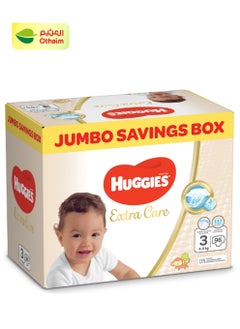 Huggies Extra Care Diapers Size 3 , 6 - 10 kg, Jumbo Pack, 96 Diapers - pzsku/Z03D8F04F394E2D9A6B34Z/45/1741329765/4bb8066e-c32d-48cc-8351-62d69e4e588d