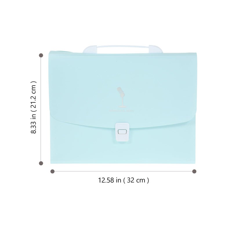 Portable A4 Expanding File Folder 13 Pockets Document Organizer For Office Home - Image 3
