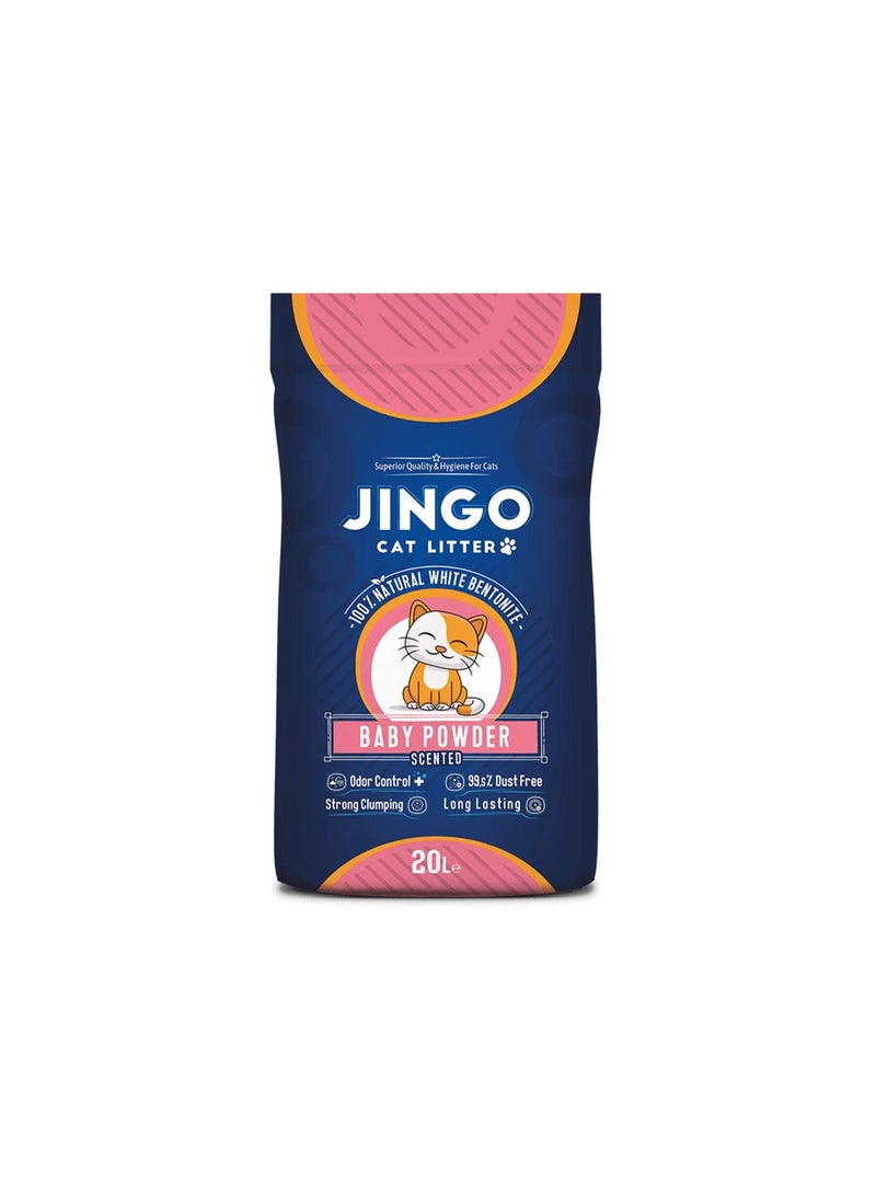 Jingo cat liter baby powder 20L