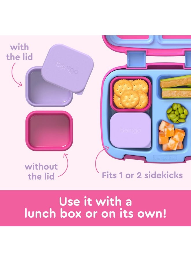Bentgo - Bentgo Sidekicks 2-Pack Silicone Container Set - Dipping Sauce Cups for Condiments & Small Snacks, Reusable, Durable, & Leak-Proof Liquid Storage, Salad Dressing Container - 2.6 oz (Lavender & Pink) - Image 1