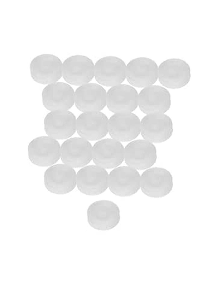 50pcs White Plastic Gear Pulley Wheels Smooth Quiet Operation for Automotive DIY Projects - Image 1