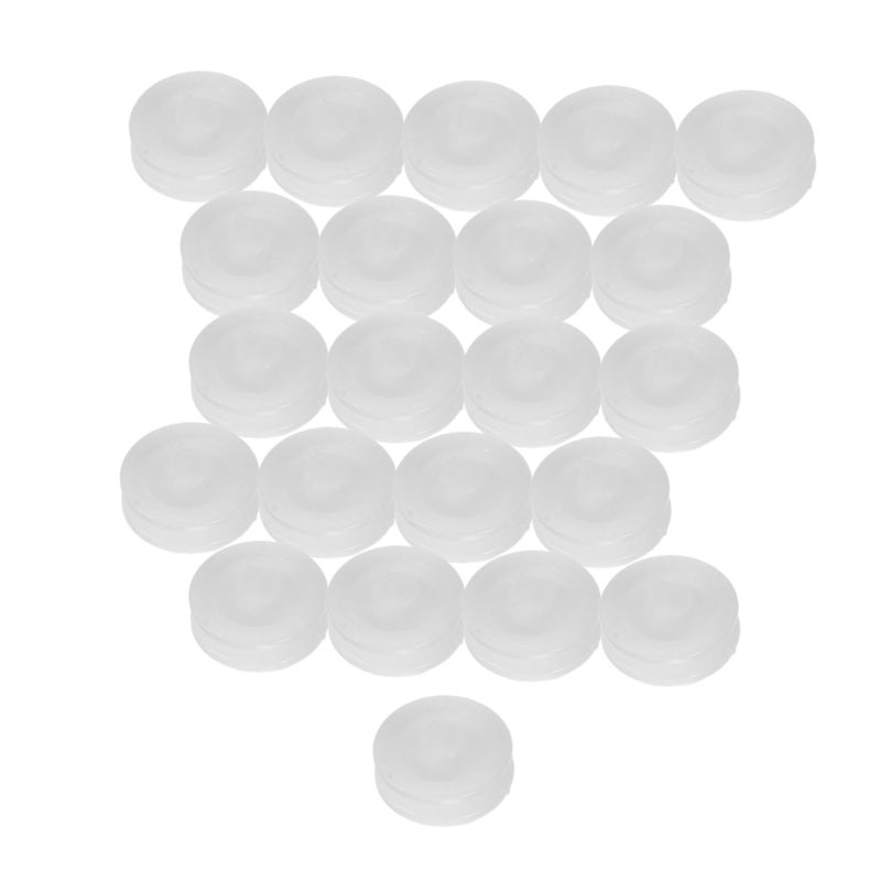 50pcs White Plastic Gear Pulley Wheels Smooth Quiet Operation for Automotive DIY Projects - Image 2