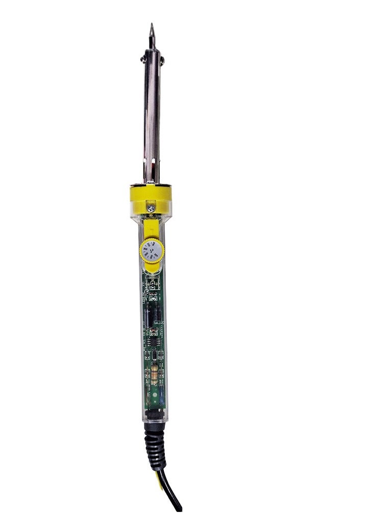Generic Professional electric soldering iron, 220V and 60W with grounding connection to discharge static electricity and protect delicate electronic components. Supports ESD Safe feature. High temperature to ensure fast heating and powerful performance, comfortable anti-slip handle, precision metal tip ideal for delicate electronic soldering work, lightweight and easy to carry  - Image 1