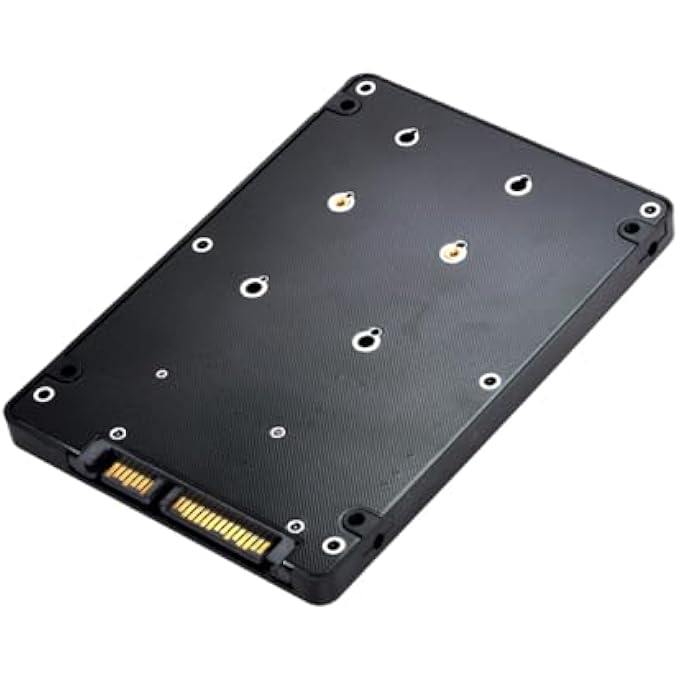 rayihni MINI PCI-E MSATA SSD TO 2.5 SATA HARD DISK ENCLOSURE CASE CONVERTER ADAPTER FOR INTEL SAMSUNG ASUS BLACK - Image 1