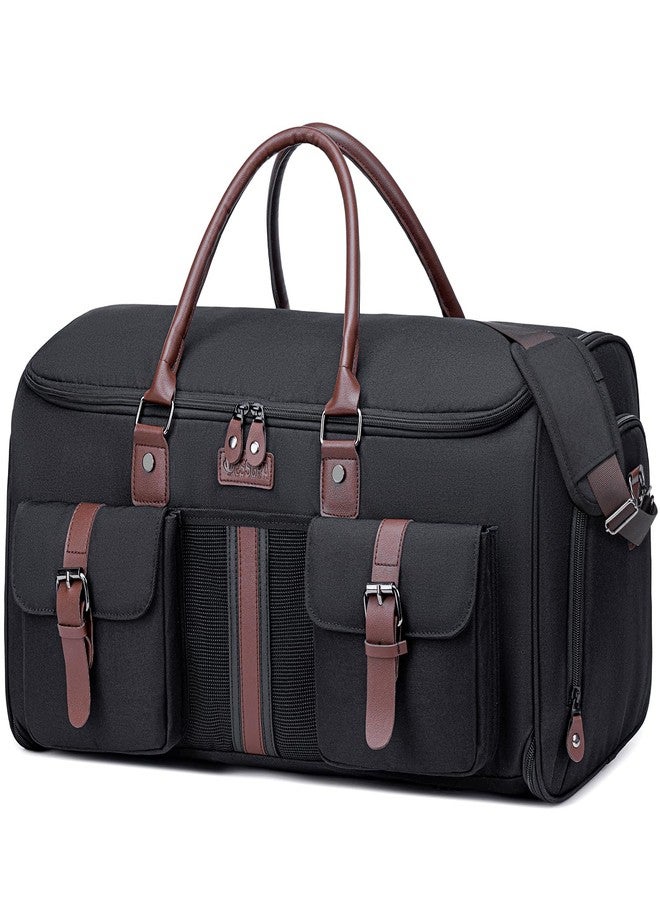 Vessgra Carry on Garment Bag for Travel, Convertible Garment Duffle Bags for Men Women - 2 in 1 Hanging Suitcase Suit Travel Bags with Shoe Compartment - Image 1