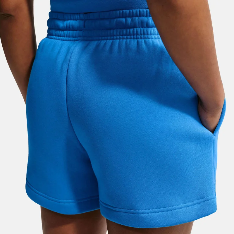 Nike Blue Women's Sportswear Phoenix Fleece Shorts for Women | Best Price UAE