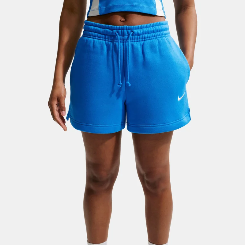 Nike Blue Women's Sportswear Phoenix Fleece Shorts for Women | Best Price UAE