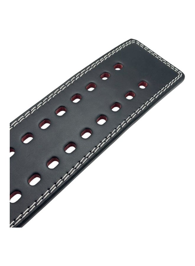 QSHOP Weightlifting Belt for Men and Women 10mm Thick Leather IPF Weight Lifting Belt Ideal for Gym Belts, Training, Weightlifting, Bodybuilding, Squats, Deadlifts - Image 5