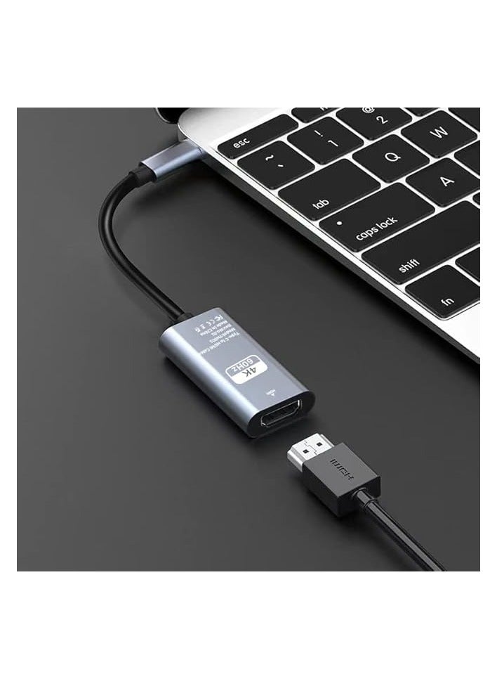 erorex USB C to HDMI Adapter [Updated]- Type C to HDMI 4K Adaptor (Compatible with Thunderbolt 3), Video Audio Output for iPhone 16 15Pro Max,MacBook Pro Air,Pixelbook,Surface Go,iPad,XPS, Galaxy Note  - Image 4