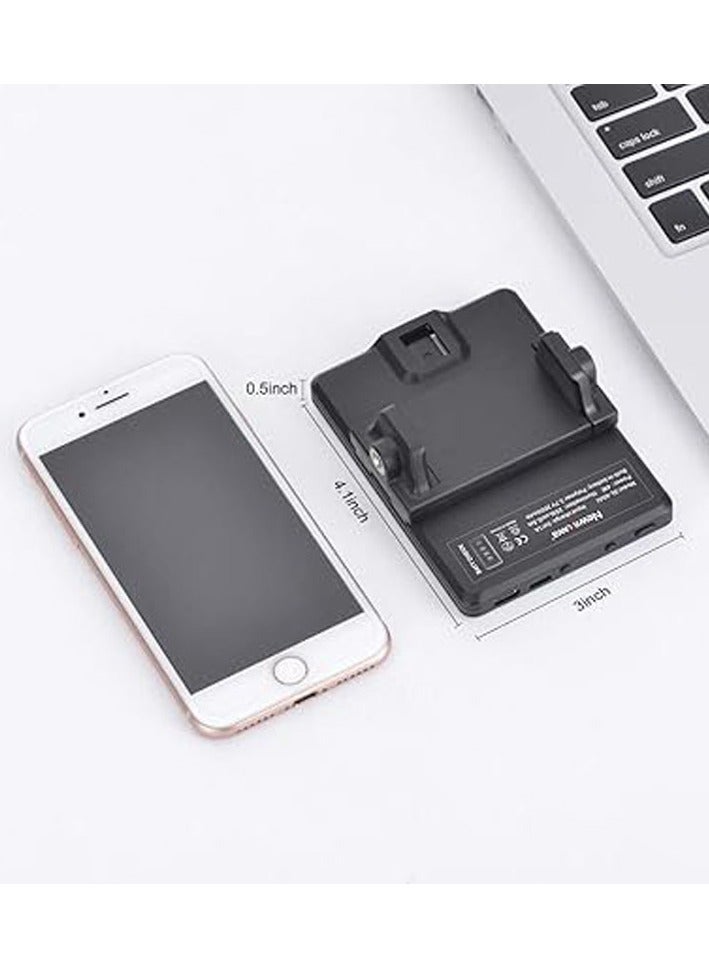 عام إضاءة فيديو عالية القوة قابلة للشحن مكونة من 60 LED مع مشابك أمامية وخلفية، مزودة بـ 3 أوضاع إضاءة قابلة للتعديل، مناسبة للهاتف، آيفون، أندرويد، آيباد، لابتوب، تستخدم للمكياج، تيك توك، السيلفي، والفيديوهات القصيرة (فلوغ). - Image 5