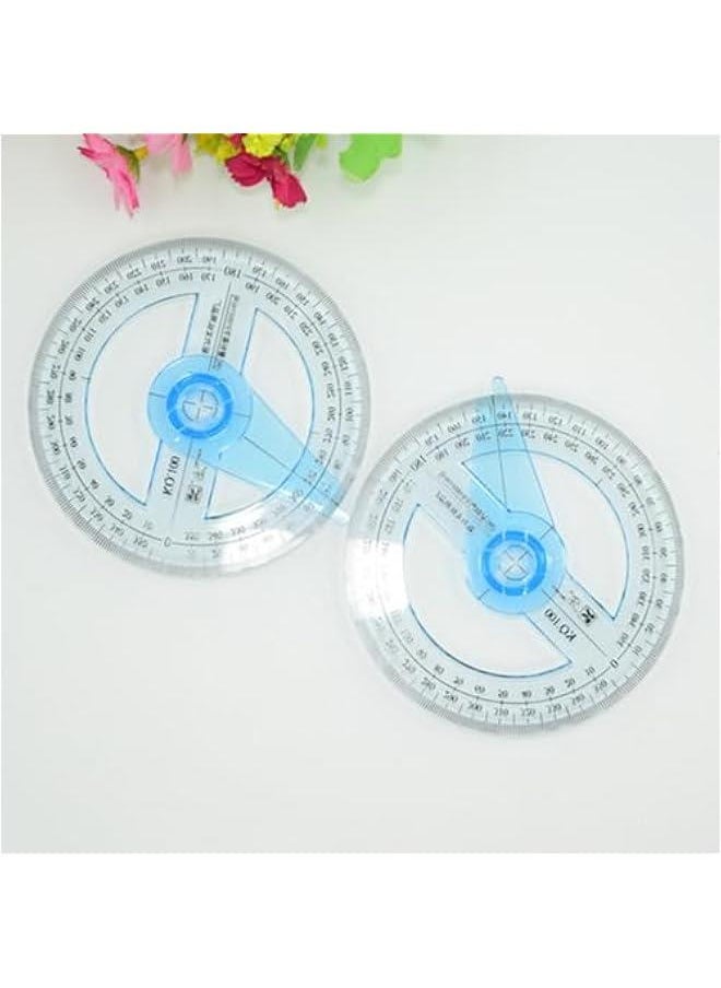 Generic 360 Degree Angle Measure Circle Protractor 360 Degree Plastic Protractor for School Classroom Office Drafting Measuring Circle Protractor Circle Protractor Drawing Tool Circle Protractor 360 Degree  - Image 5