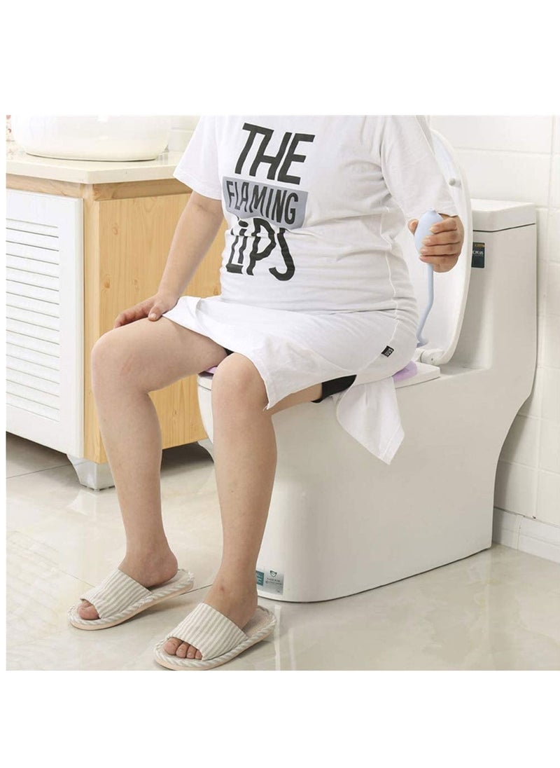 Toshionics - Reusable Toilet Seat Folding Collapsible Sitz Bathtub with Flusher Water Soaking Basin Suitable for Pregnant Woman Soaking Bath for Acne Relief Hemorrhoid Care Steam Seat Women Relieve Inflammation - Image 1