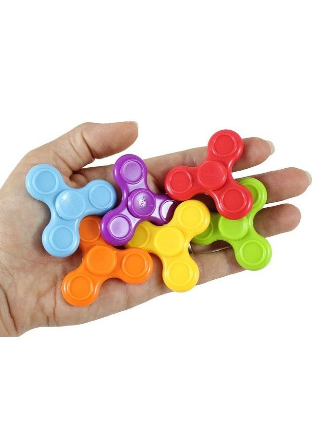 Curious Minds Busy Bags - 12 Mini Fidget Spinners Fidget Toy Sensory Stress Toy Tiny Hand Spinner Toy Party Favors (Random Colors) - Image 1