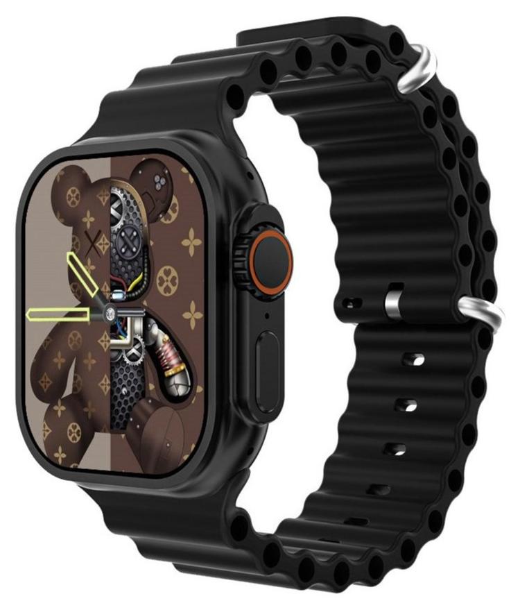 Raxoom T800 Ultra Smart Watch Ultra Series8 NFC Smartwatch Call Waterproof Wireless Charging Fitness(Black)