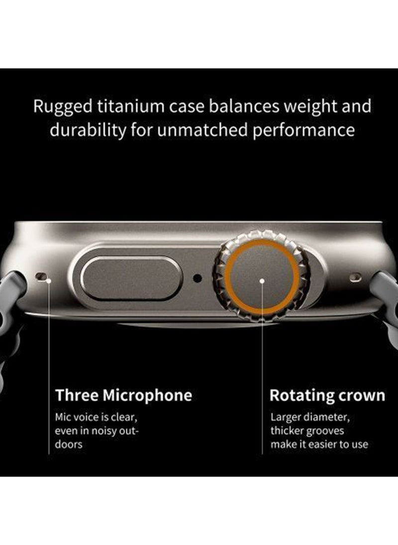 Raxoom - T800 Ultra Smart Watch Ultra Series8 NFC Smartwatch Call Waterproof Wireless Charging Fitness - Image 1