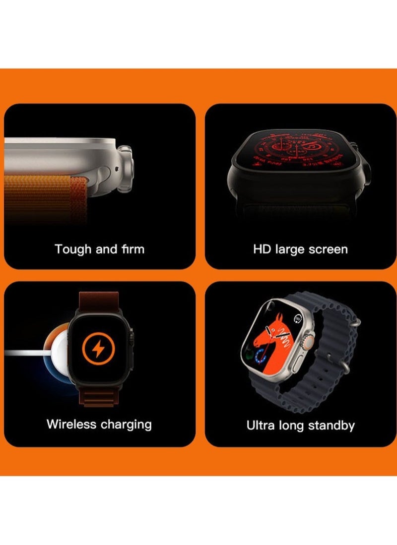 Raxoom - T800 Ultra Smart Watch Ultra Series8 NFC Smartwatch Call Waterproof Wireless Charging Fitness - Image 1