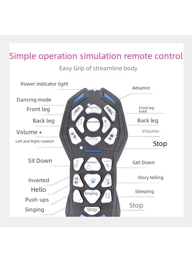 K16 Intelligent Robot Dog Simulation Barking Walking Children's Remote Control Electric Toy Dog Programming Stunts-Color:K21 Programming Stunt Puppy  - Image 5