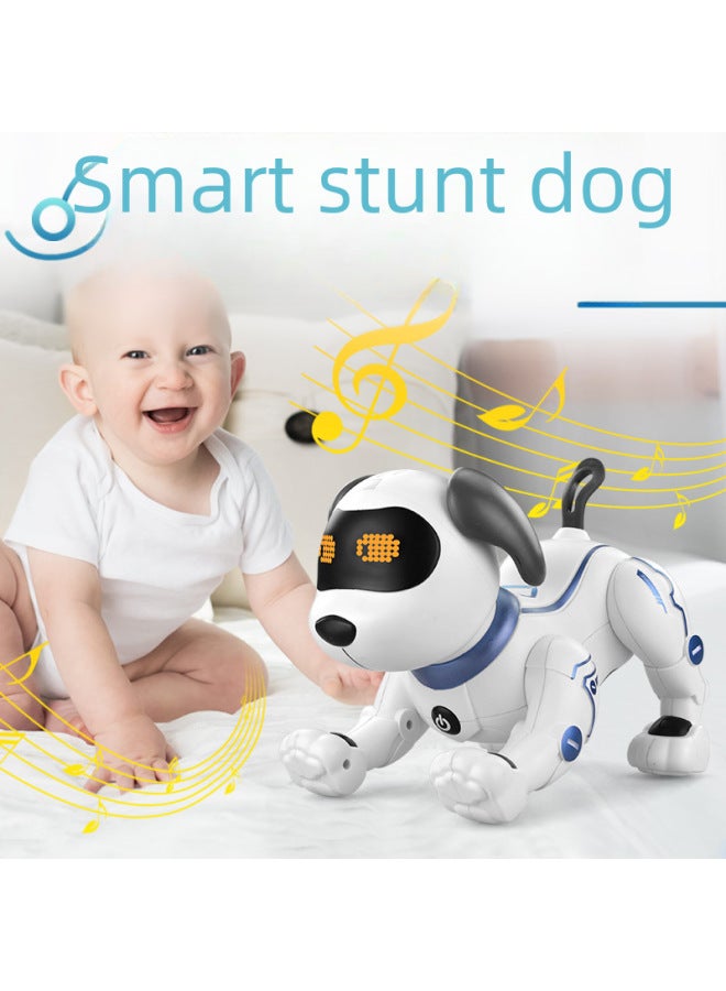 K16 Intelligent Robot Dog Simulation Barking Walking Children's Remote Control Electric Toy Dog Programming Stunts-Color:K21 Programming Stunt Puppy  - Image 3