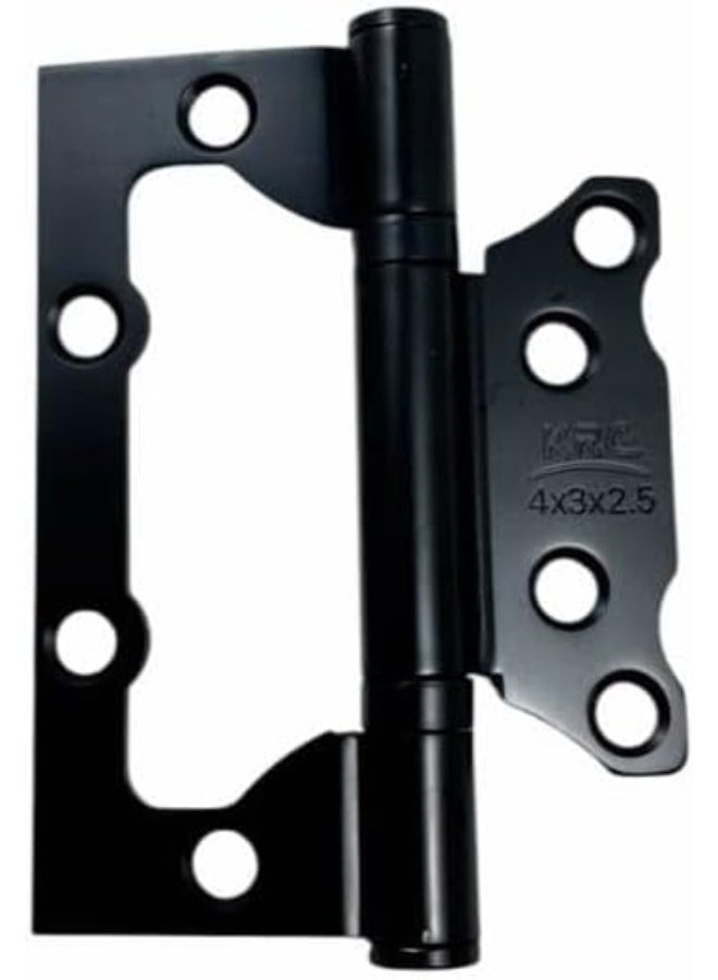 2 Pack Door Hinge, Stainless Steel Hinges for Home and Room Doors (Butterfly Hinge, 4 Inch) (Black) - Image 3