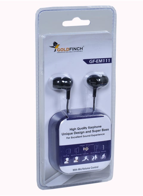 Wired Earphones with  Boosted Bass and Inbuilt MIC