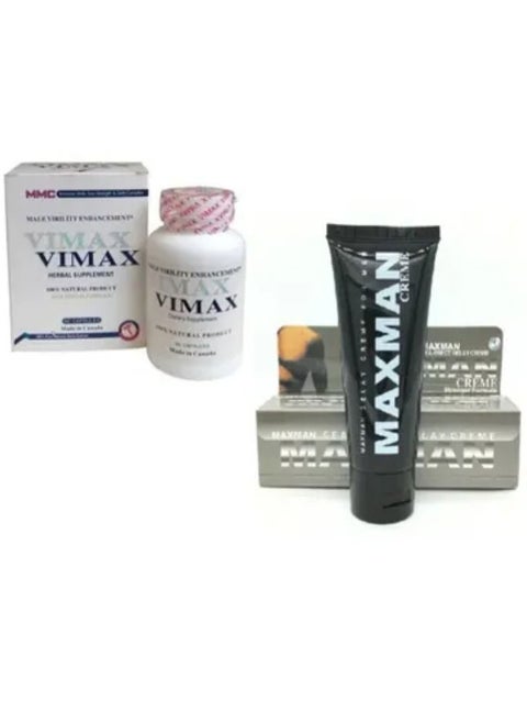 Vimax Dietary supplement - 60 capsules + MAX MAN Delay Cream For Men