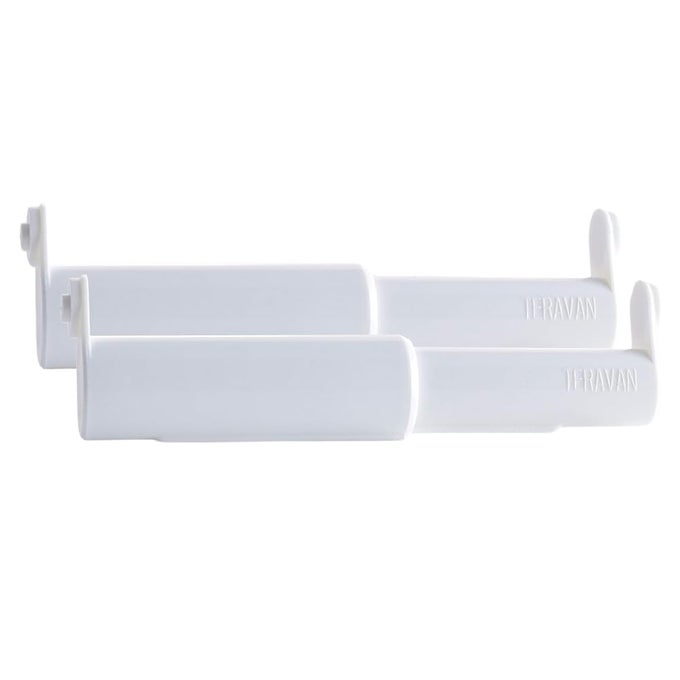 STANDARD TOILET PAPER HOLDER EXTENDER FOR EXTRALARGE ROLLS PERFECT FOR DOUBLE TRIPLE ROLLS IN REGULAR OR CERAMIC BATHROOM WALL HOLDERS WHITE SET OF 2