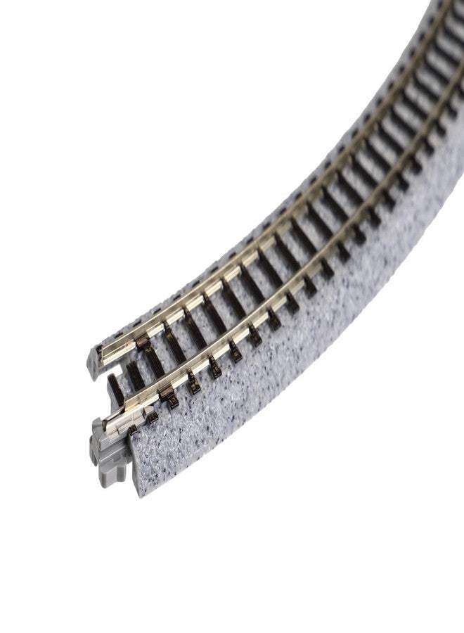 Kato USA Model Train Products Unitrack, 249mm (9 3/4") Radius 45-Degree Curve Track (4-Piece) - Image 3