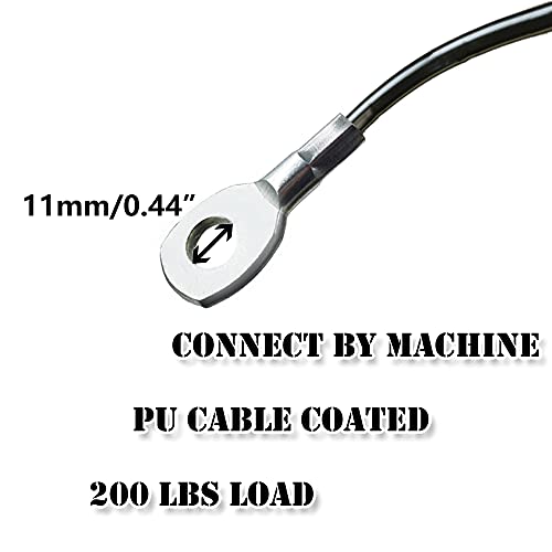 J Bryant Fitness Gym Replacement Cable Fitness Pulley Cable Thick 0.2inch/5mm Heavy Duty Steel Wire Rope for Home Gym Cable Pulley Attachments Machine Accessories (Type-B, 55") - Image 4