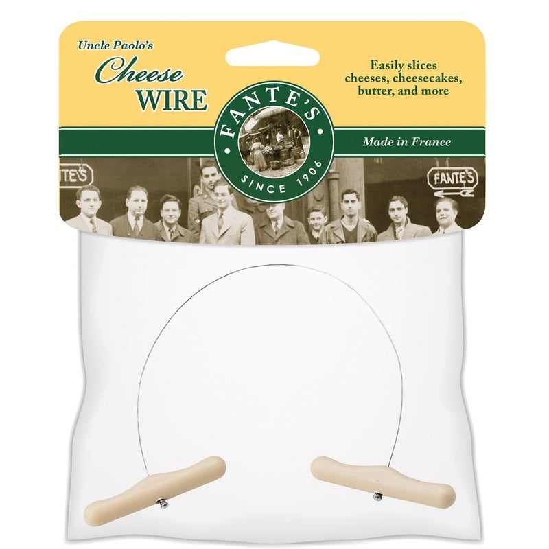 Fante's Fantes Cheese Wire Cheese Slicer  Stainless Steel  12-Inches Long  The Italian Market Original Since 1906 - Image 2