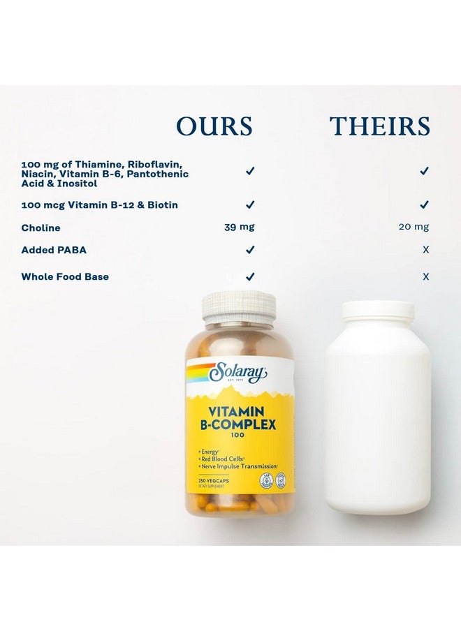 Solaray - Solaray B-Complex 100 - 250 - Capsule [Health and Beauty] - Image 1