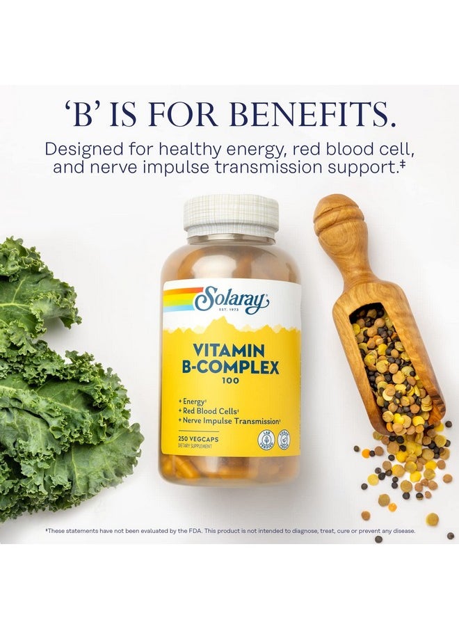 Solaray - Solaray B-Complex 100 - 250 - Capsule [Health and Beauty] - Image 1