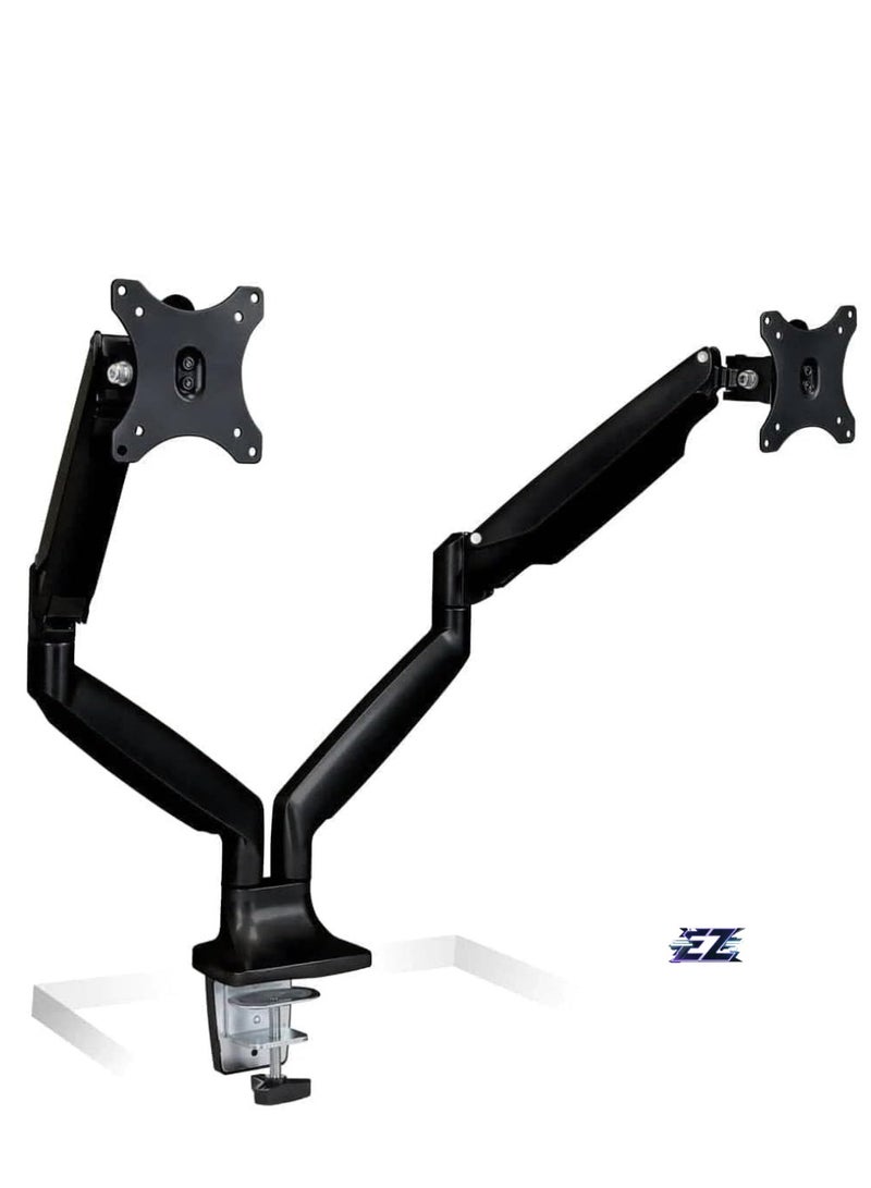 ELTRAZONE Monitor Desk Mount,Computer Monitor Stand,Height Adjustable Arm Fits Up To 32 Inch Screens,VESA 75x75and100x100,20 Lb Capacity,Black - Image 1