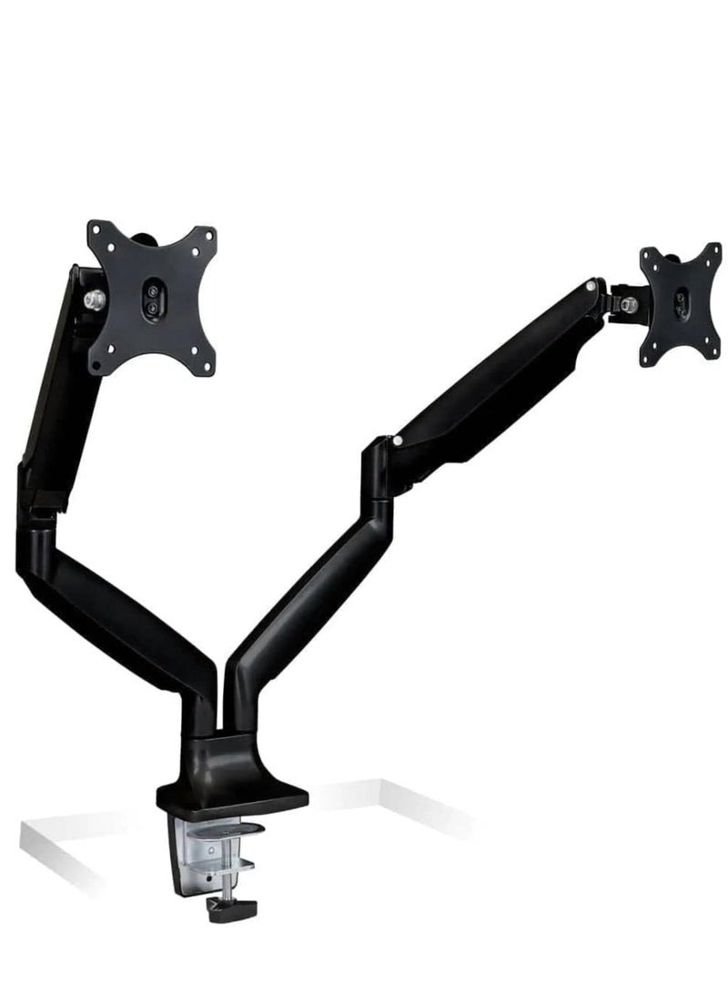 ELTRAZONE Monitor Desk Mount,Computer Monitor Stand,Height Adjustable Arm Fits Up To 32 Inch Screens,VESA 75x75and100x100,20 Lb Capacity,Black - Image 3