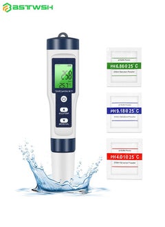 Digital PH Meter, 5 in 1 TDS Meter Water Quality Tester with Back light, PH/TDS/EC/Salinity/Temp Meter with ATC, 0.01 Resolution High Accuracy Pen Type Tester, for Drinking Water, Aquarium, Spas - pzsku/Z03DA45BEE6E2D0458642Z/45/_/1740480990/40d0d1a1-eceb-46e0-972b-27b194a5009b