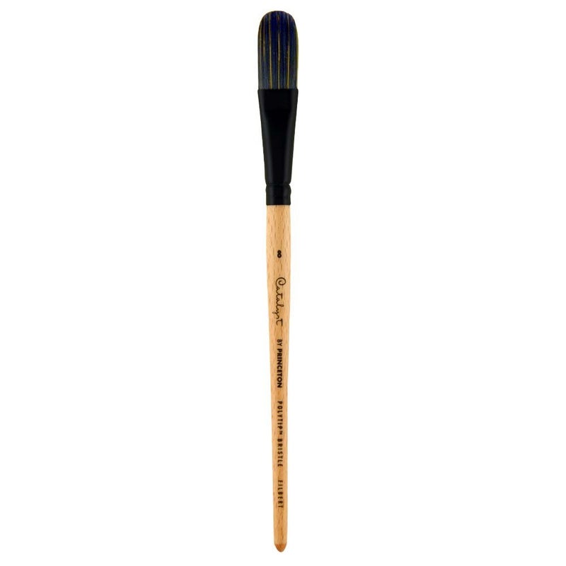 Princeton Catalyst Filbert Brush, Synthetic, Short Handle, Size 8, 1 Count - Image 5