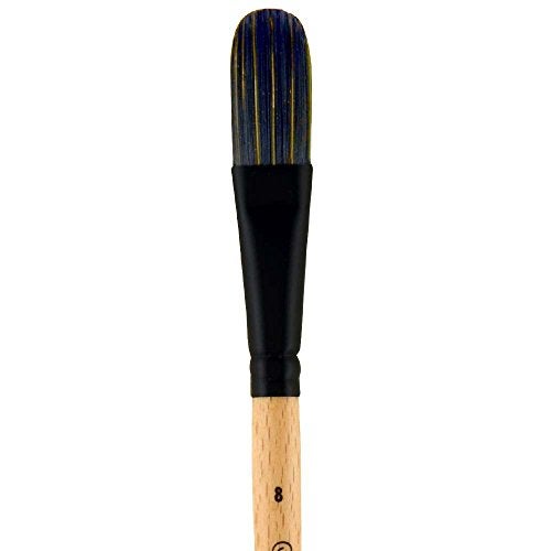 Princeton Catalyst Filbert Brush, Synthetic, Short Handle, Size 8, 1 Count - Image 2