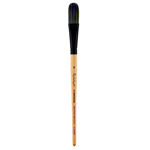 Princeton Catalyst Filbert Brush, Synthetic, Short Handle, Size 8, 1 Count - Image 1