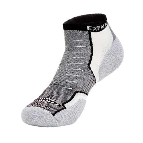 Thorlos Experia XCCU Thin Cushion Running Low Cut Socks, Black, Extra Large - Image 1