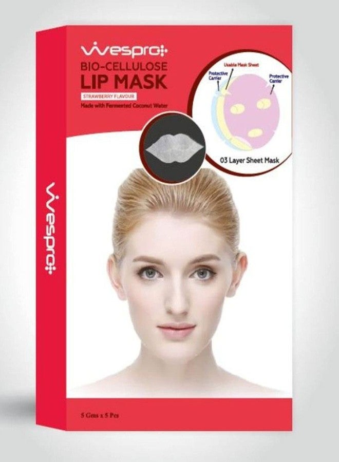 Wespro Bio Cellulose Eye Mask and Lip Mask Combo - Pack of 5 each - Image 5