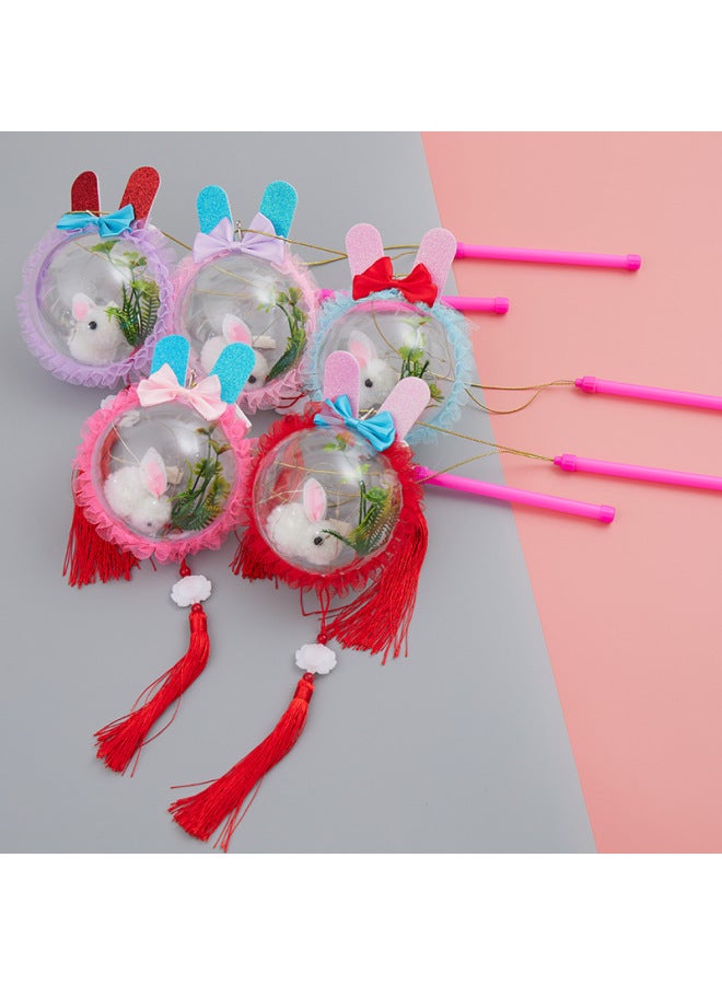 New Year's Eve Luminous Satchel Lanterns, Lantern Festival, Mid-Autumn Festival, Han Dynasty Costumes, Lotus Lanterns, Palace Ancient Style Projection Lotus 