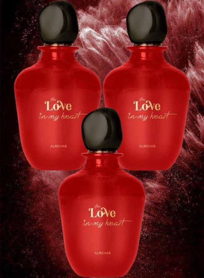 الرحاب 3 قطع عطر ذا لوف ان ماي هارت الرحاب 100 مل - Image 1