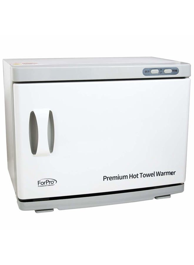 ForPro Professional Collection سخان مناشف ساخن متميز، سعة إضافية كبيرة 23 لتر، رفان من الفولاذ المقاوم للصدأ، أبيض - Image 2