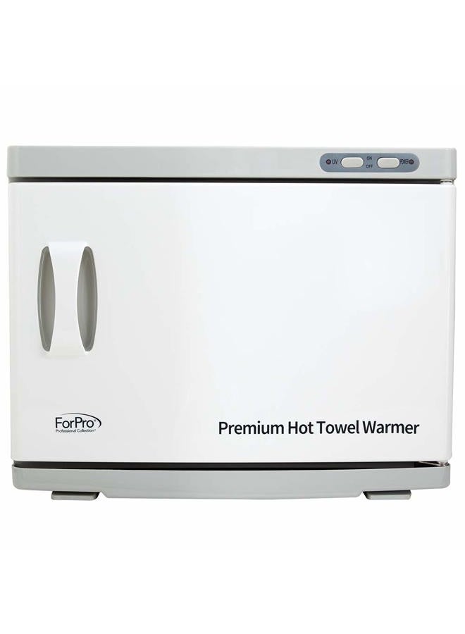 ForPro Professional Collection سخان مناشف ساخن متميز، سعة إضافية كبيرة 23 لتر، رفان من الفولاذ المقاوم للصدأ، أبيض - Image 3