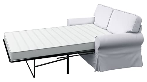 Custom Slipcover Replacement The Ektorp Two Seater Sofa Bed Cover Replacement is Custom Made for IKEA Ektorp 2 Seat Sleeper Slipcover Only. (Flax Polyester Beige) - Image 4
