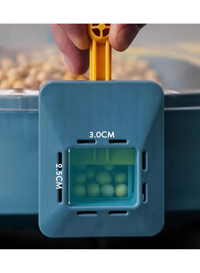 6-Compartment Wall-Mounted Dry Food Dispenser - Cereal, Rice, Coffee & Snack Storage Organizer  - Image 5