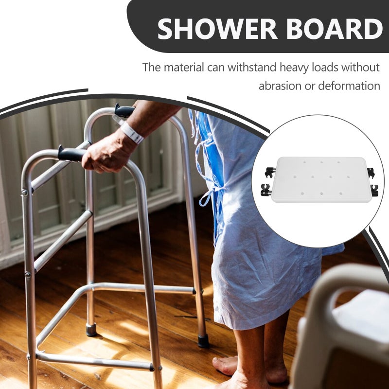 🚽 لوح حمام ثابت بساق دعم للجلوس لتجربة استحمام مريحة - Image 4