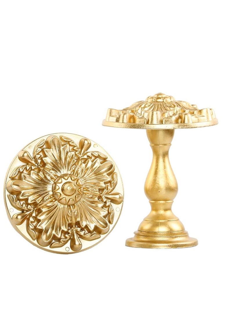 IDT 1 Pair Curtain Holdbacks Window Tie Backs Holders for Bedroom Wall Office Decor Home Sheer Blackout Drapes Blind Curtains Decorations Accessories Buckle hooks Golden Colour - Image 2