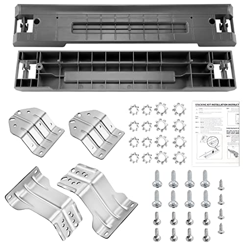 Techecook UPGRADED SKK-8K & SKK-7A Stacking Kit Fit for Samsung Washer & Dryer 27 Inch Front Load Laundry by Techecook - Samsung Stackable Washer Dryer Kit Including All Parts - Replace for SK-5A SK-5AXAA - Image 1