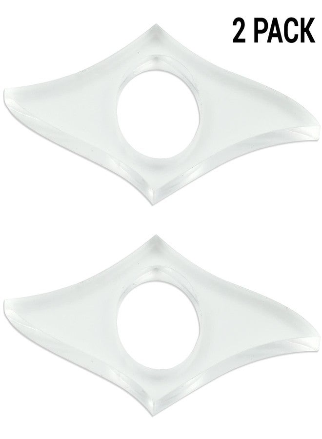 IFAMIO 2 Pieces Clear Page Spreader - Transparent Lightweight Thumb Bookmark Rings - Finger Book Opener Tool - Reading Page Holder - Reading Accessories for Book Lovers & Teachers - Image 2